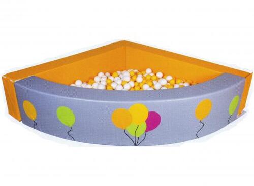 PISCINA ANGOLARE PALLONCINI GIALLI