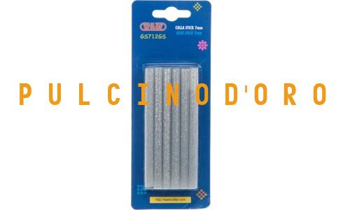 COLLA A CALDO GLITTER ARGENTO 7 mm