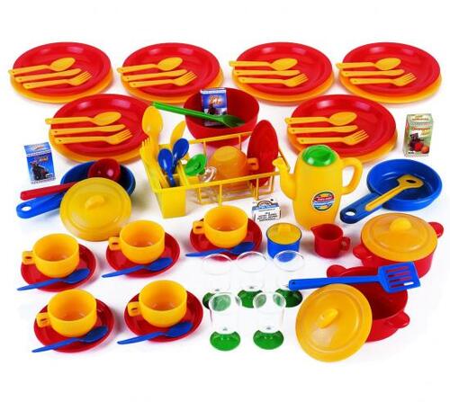 SET MAXI DI PENTOLE E MESTOLI IN PLASTICA