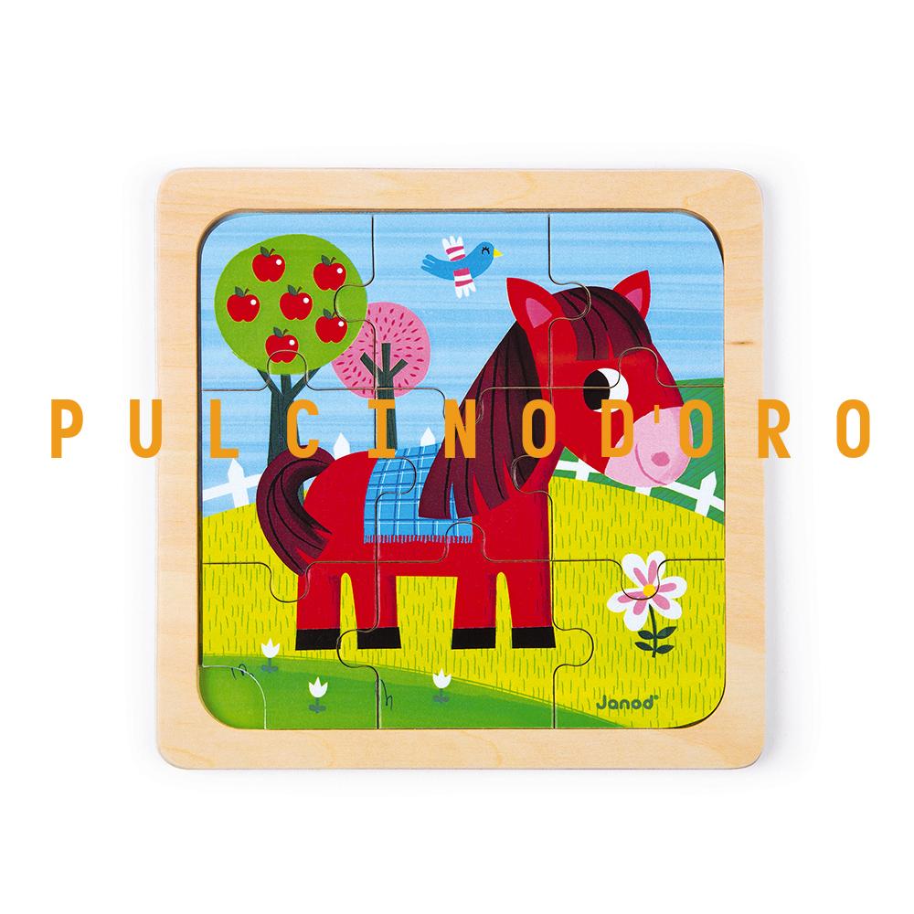 3 PUZZLE: CANE - CAVALLO - GATTO